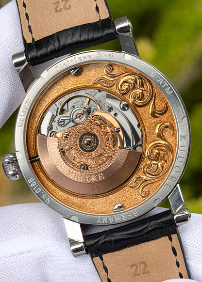 KUDOKE "ExCentro 3" Stainless Steel w/ Hand Engraving - Serial #166 (Pre-Owned)