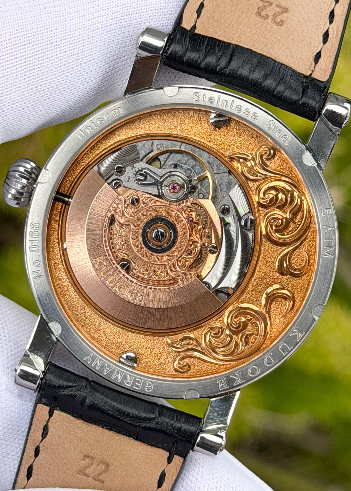 KUDOKE "ExCentro 3" Stainless Steel w/ Hand Engraving - Serial #166 (Pre-Owned)