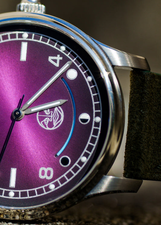S.U.F Helsinki 180 "Kaaos Karkki" Purple Dial w/ Moonphase Complication - Serial #18 (Arriving August)
