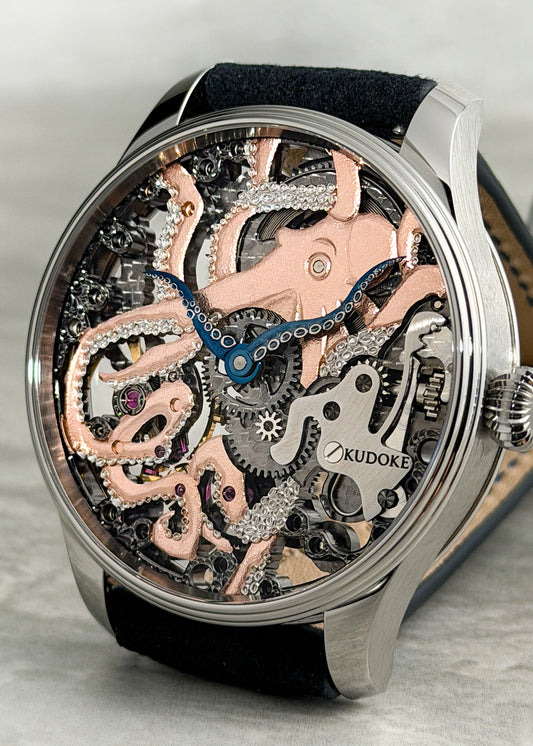KUDOKE "KudOktopus" Stainless Steel w/ Blued Steel Tentacle Hands (ARRIVING APRIL 2027)