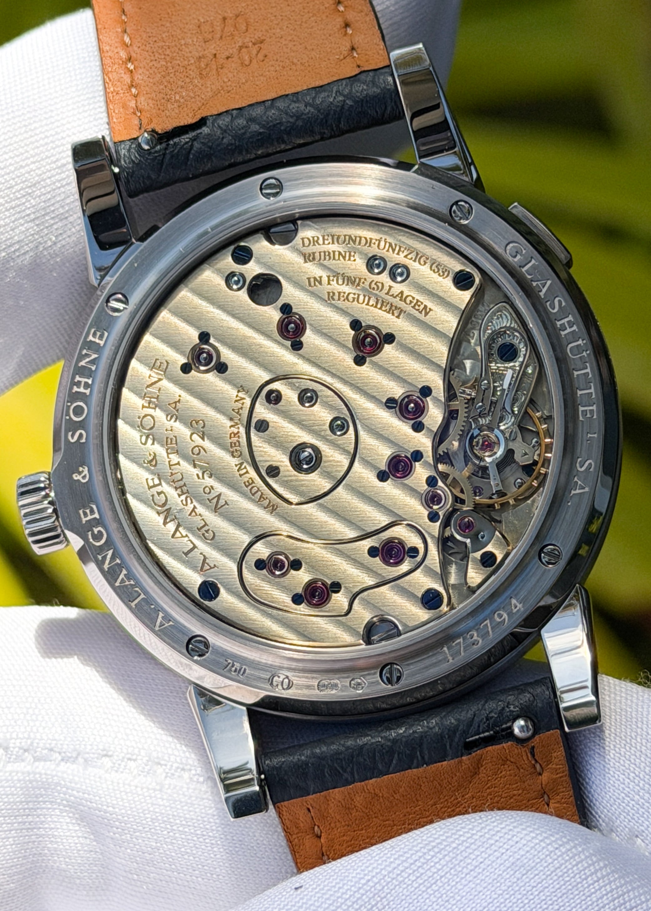 Ling 01 サンプル A. Lange & Söhne Lange 1 Grey Dial Reference 101.030 - Serial