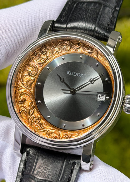 KUDOKE "ExCentro 3" Stainless Steel w/ Hand Engraving - Serial #166 (Pre-Owned)