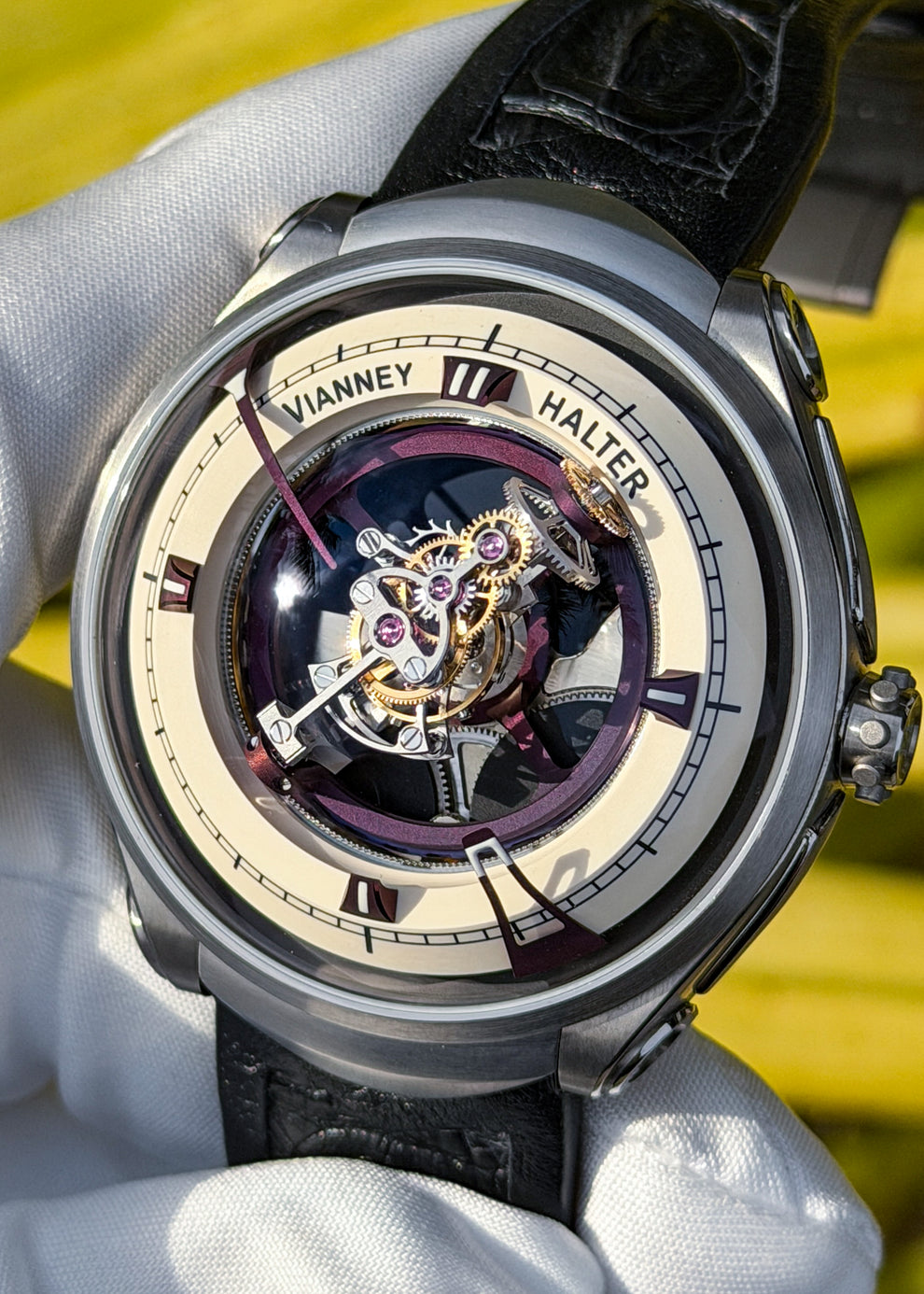 Vianney Halter Deep Space Tourbillon w/ Purpled Hands and Indices - Se ...