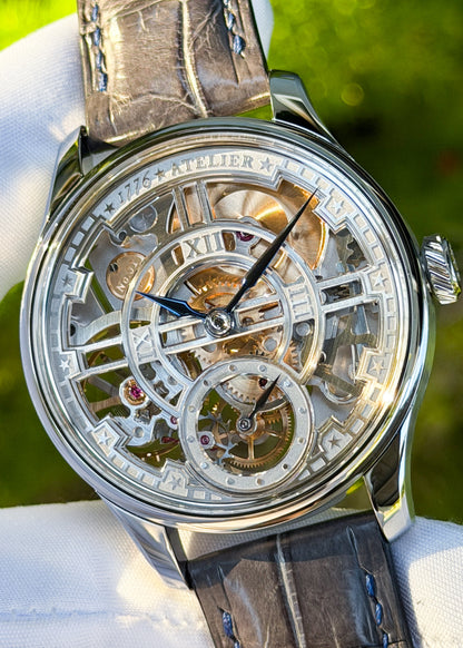 1776 Atelier "Montpelier" Stainless Steel w/ Alligator Strap - Serial #1