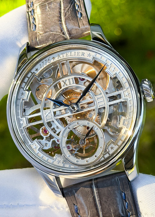1776 Atelier "Montpelier" Stainless Steel w/ Alligator Strap - Serial #22 (RESERVED)