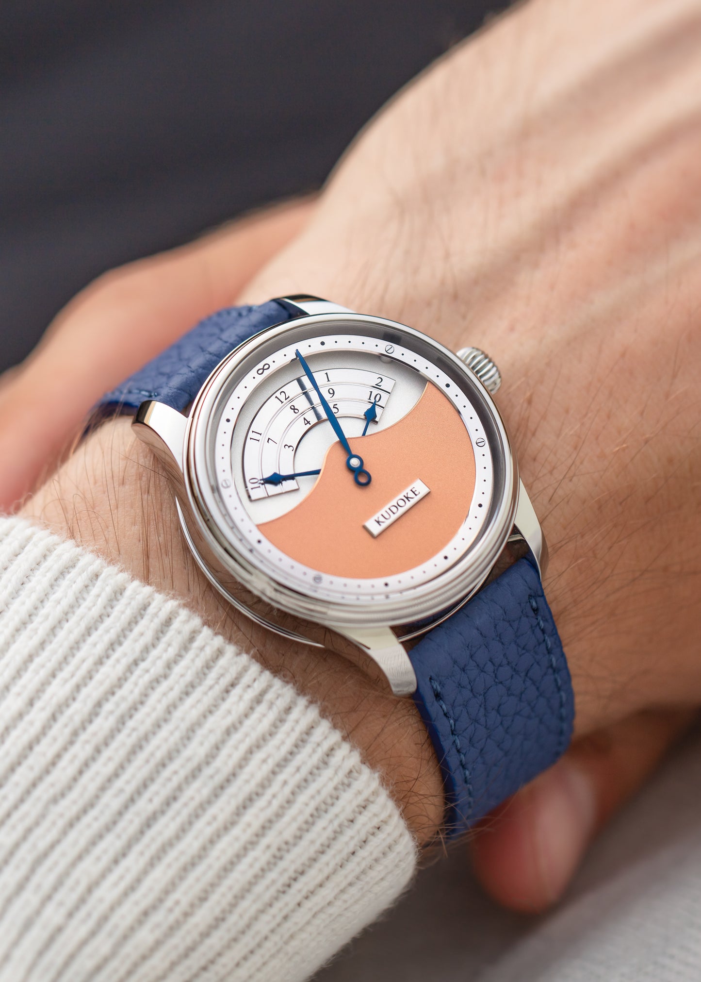 KUDOKE "Kudoke 3" Stainless Steel w/ Salmon Dial (Pre-Order)