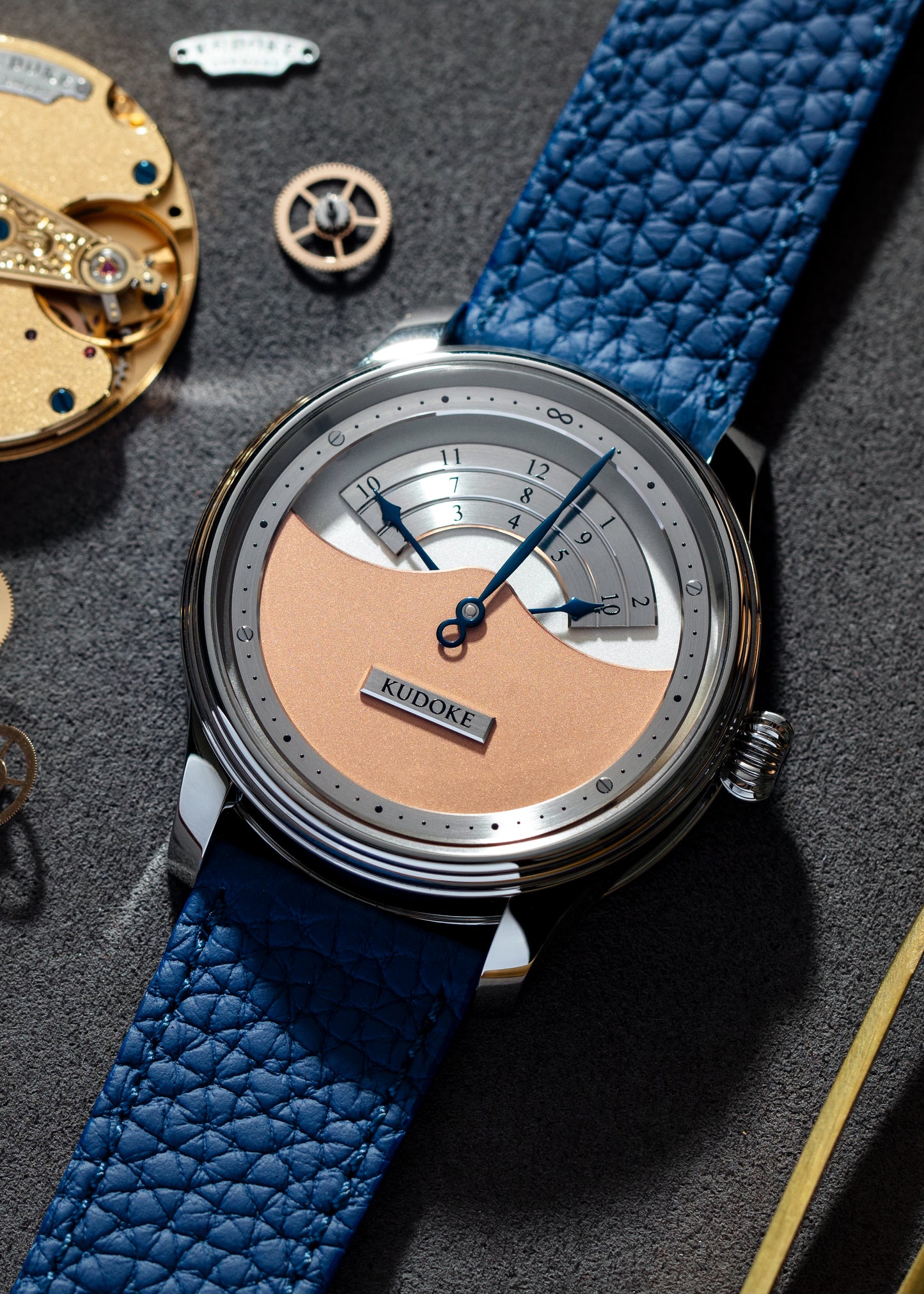 KUDOKE "Kudoke 3" Stainless Steel w/ Salmon Dial (Pre-Order)