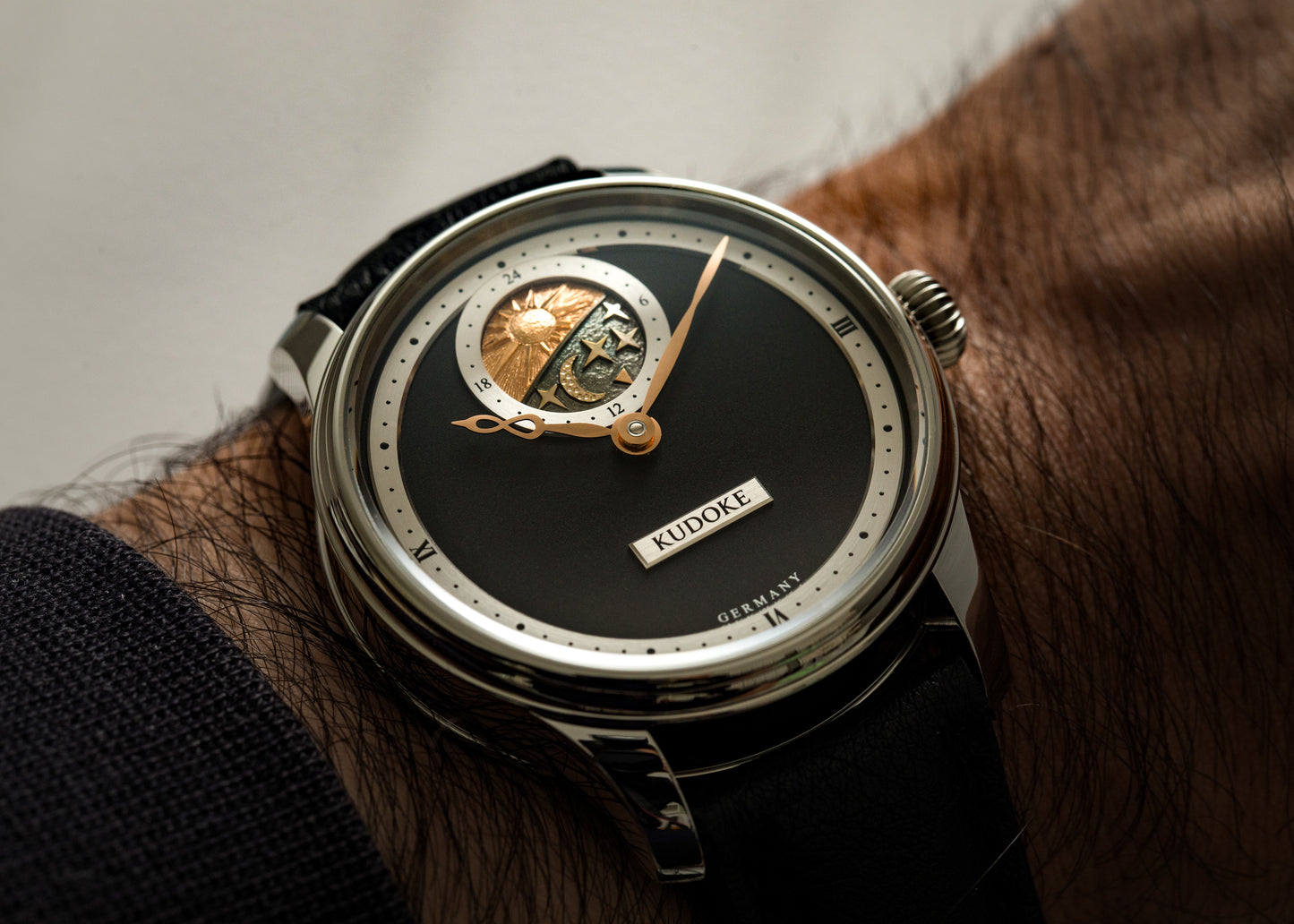 KUDOKE "Kudoke 2" Stainless Steel w/ Black Dial (Pre-Order)