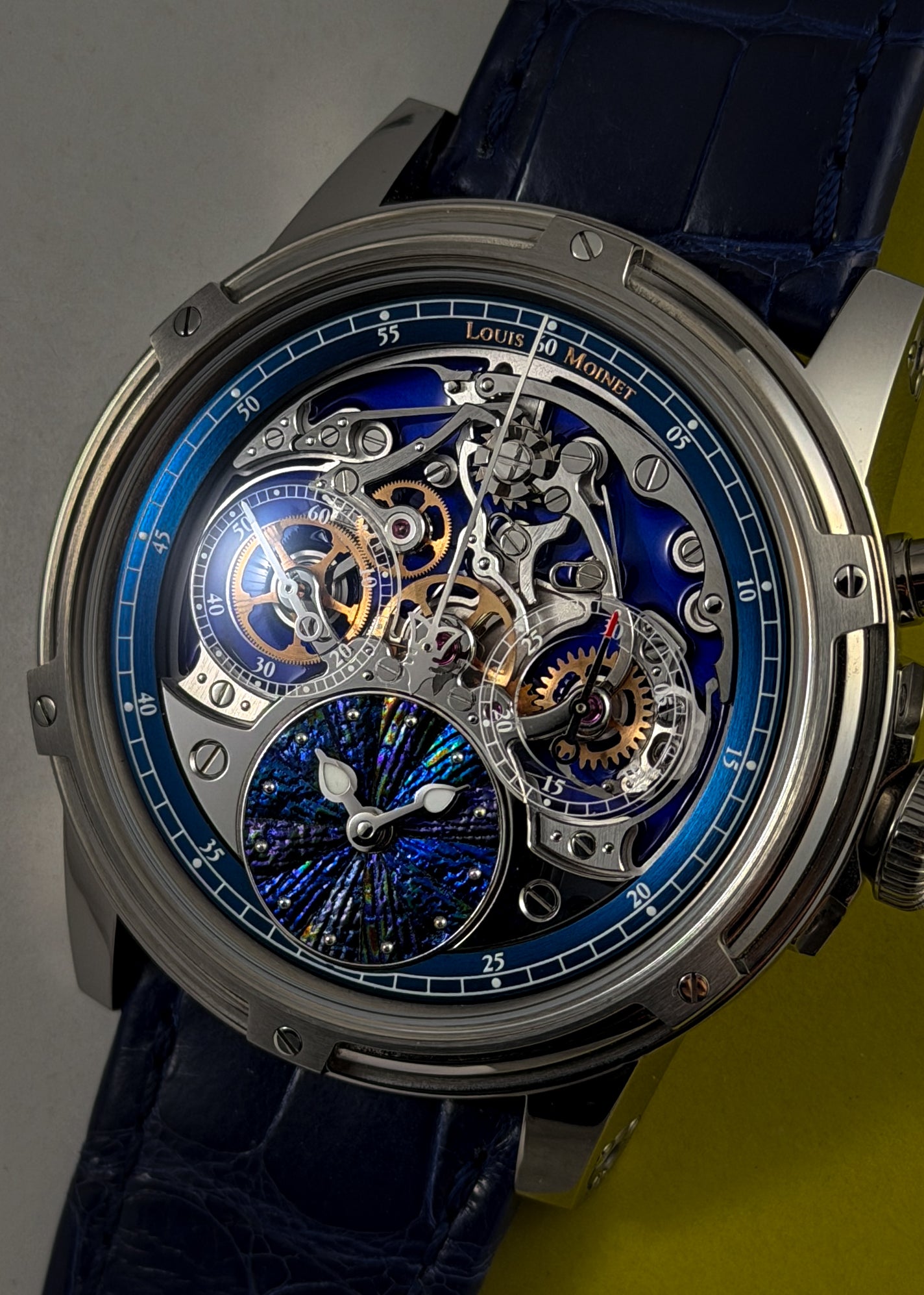 Louis Moinet "Memoris Titanium" w/ Elytra Dial PIECE UNIQUE - Serial #01/01 (Pre-Owned)