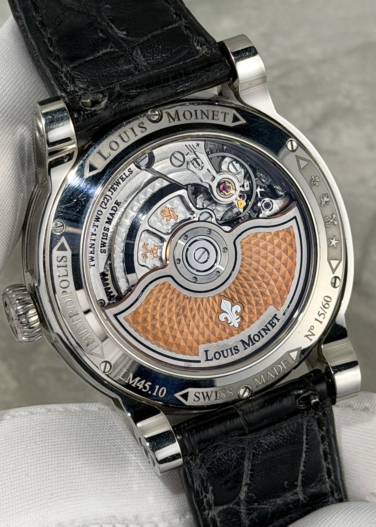 Louis Moinet "Metropolis" Stainless Steel Special Edition - Serial #15/60 (Pre-Owned)