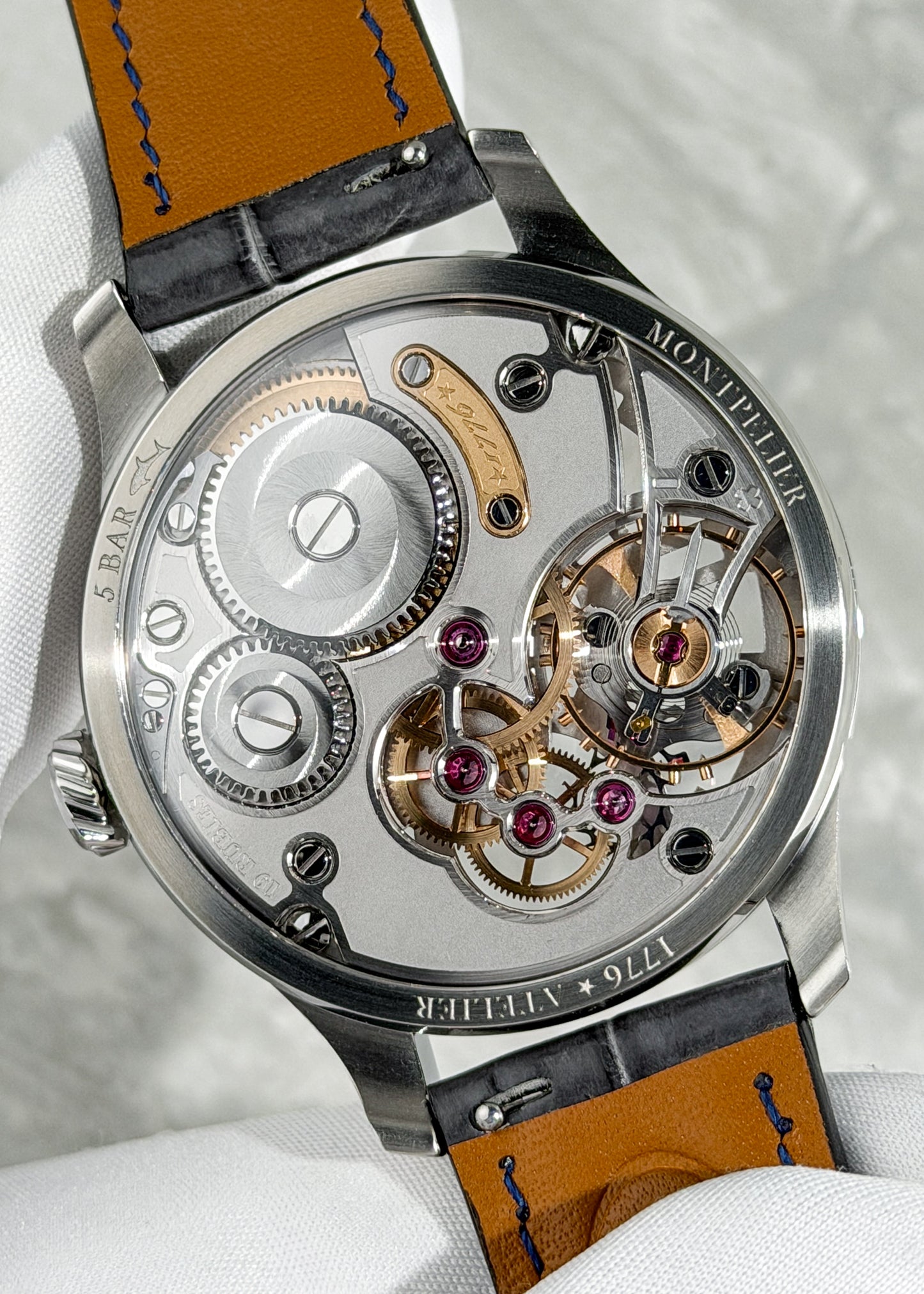 1776 Atelier "Montpelier" Stainless Steel w/ Alligator Strap - Serial #25 (Pre-Order)