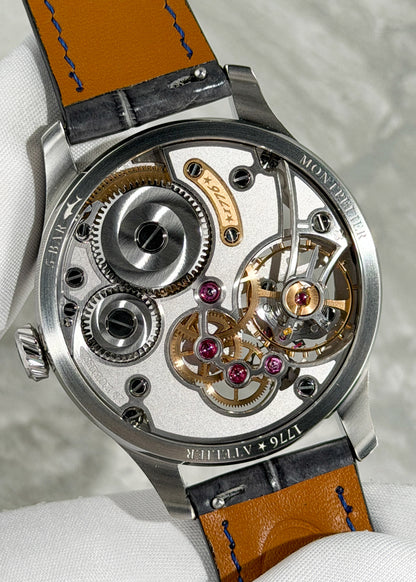 1776 Atelier "Montpelier" Stainless Steel w/ Alligator Strap - Serial #25 (Pre-Order)