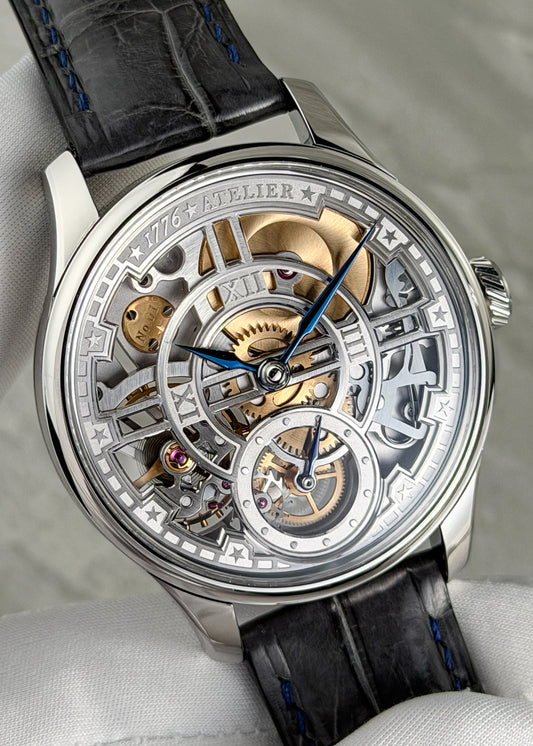 1776 Atelier "Montpelier" Stainless Steel w/ Alligator Strap - Serial #2