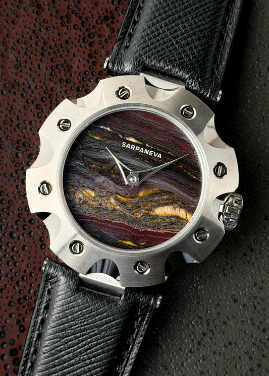 SARPANEVA "Supernova" with Tiger Iron Stone Dial - Serial #17 (IN STOCK)