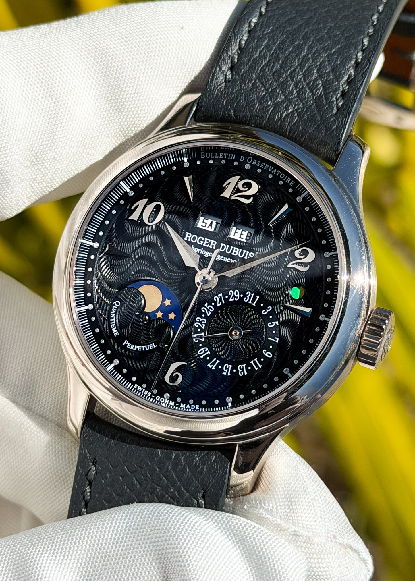 Roger Dubuis 18k White Gold Hommage 37 Perpetual Calendar - Serial #210 (Pre-Owned)