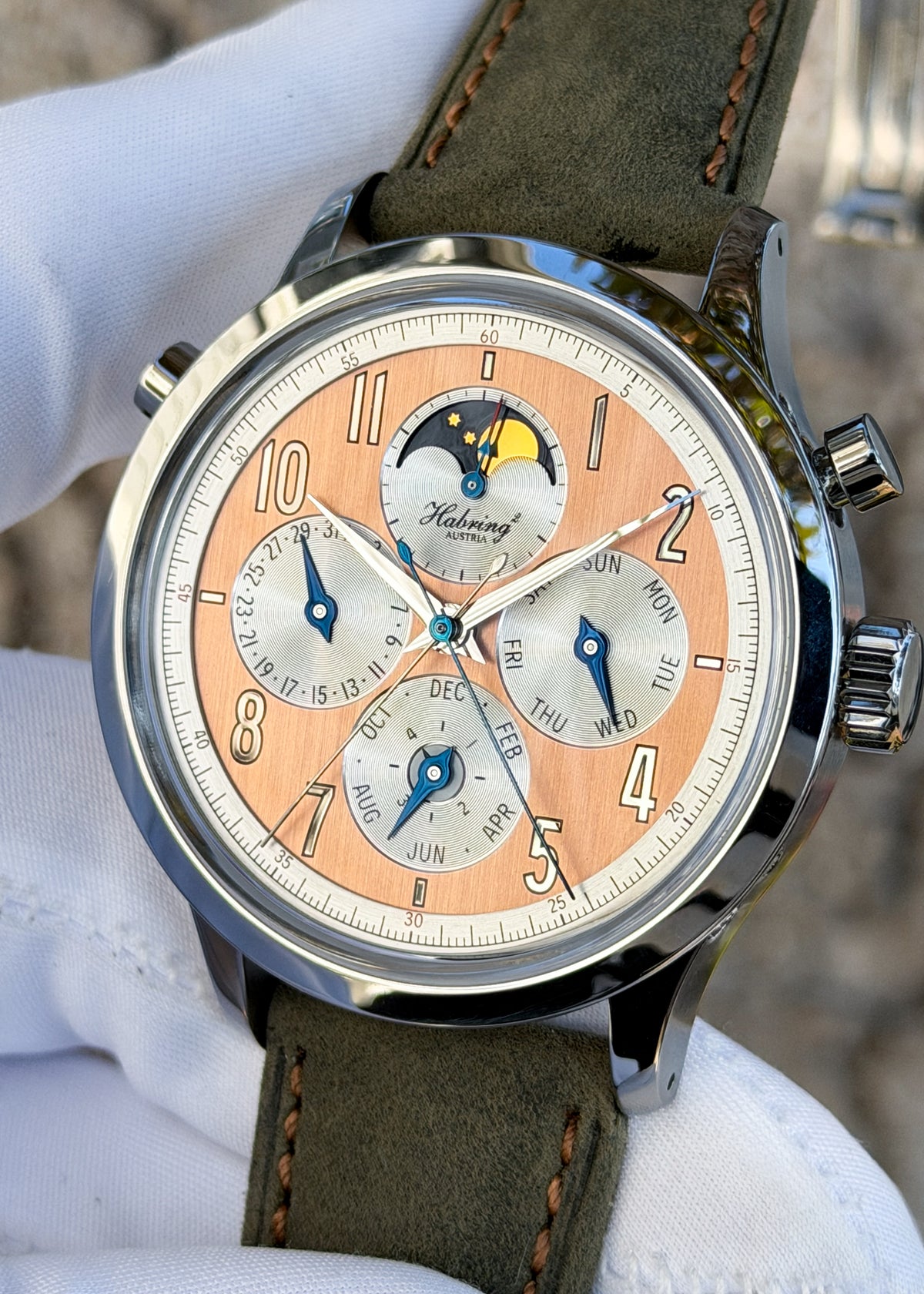 Habring² Perpetual-Doppel Salmon Dial & Additional Spare Blue Dial - Serial #2 (Pre-Owned)
