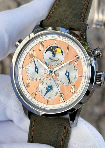 Habring² Perpetual-Doppel Salmon Dial & Additional Spare Blue Dial - Serial #2 (Pre-Owned)
