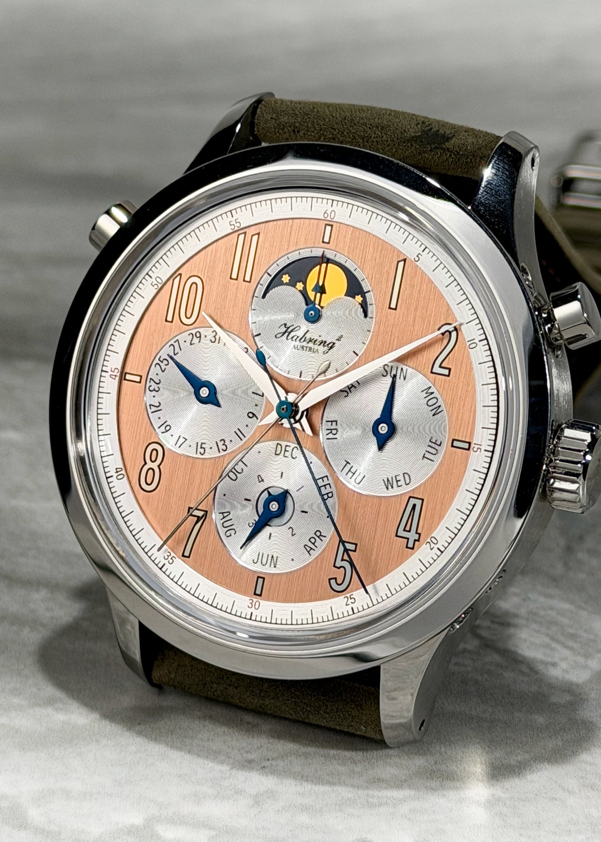 Habring² Perpetual-Doppel Salmon Dial & Additional Spare Blue Dial - Serial #2 (Pre-Owned)