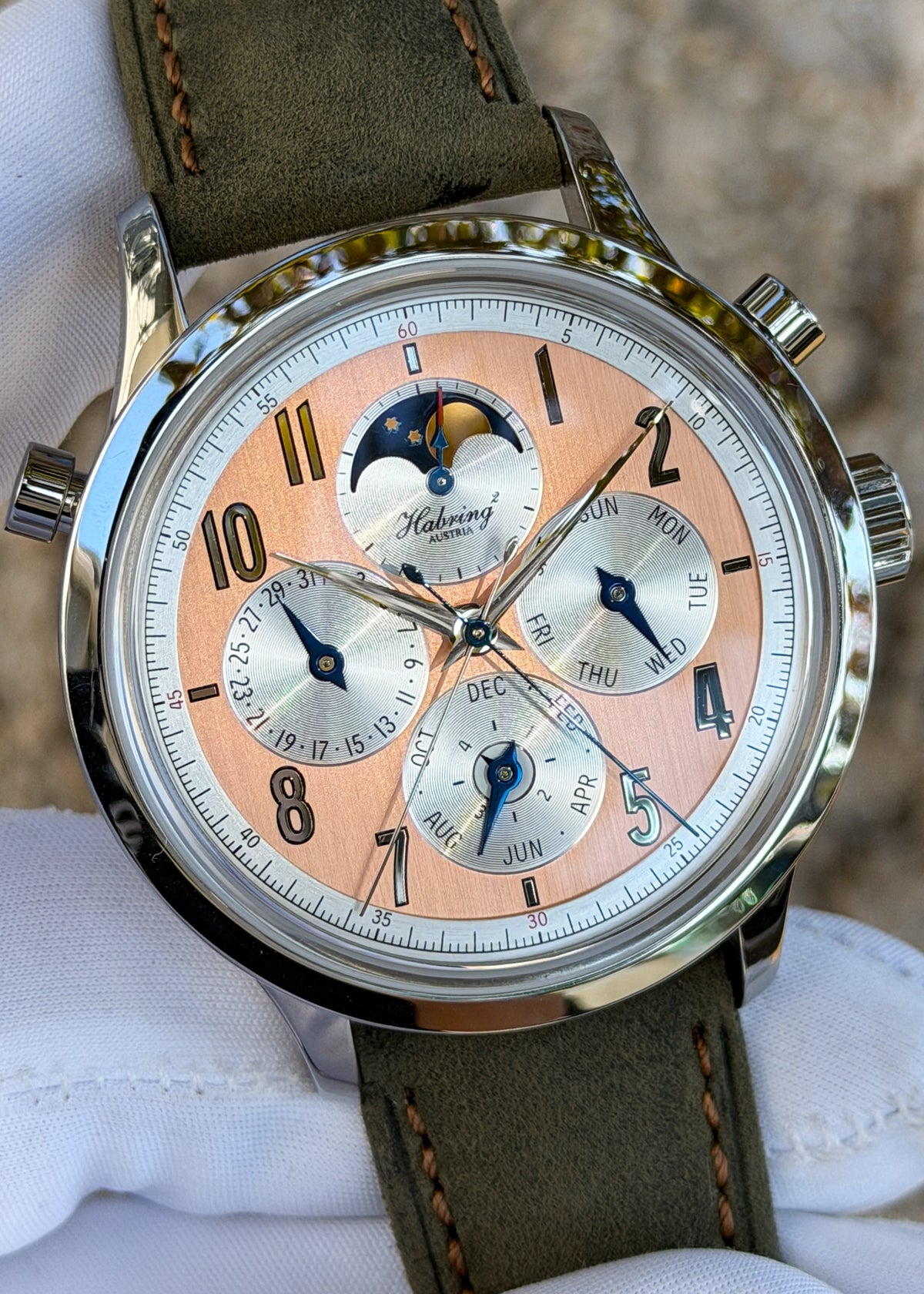Habring² Perpetual-Doppel Salmon Dial & Additional Spare Blue Dial - Serial #2 (Pre-Owned)
