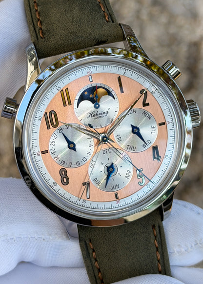 Habring² Perpetual-Doppel Salmon Dial & Additional Spare Blue Dial - Serial #2 (Pre-Owned)