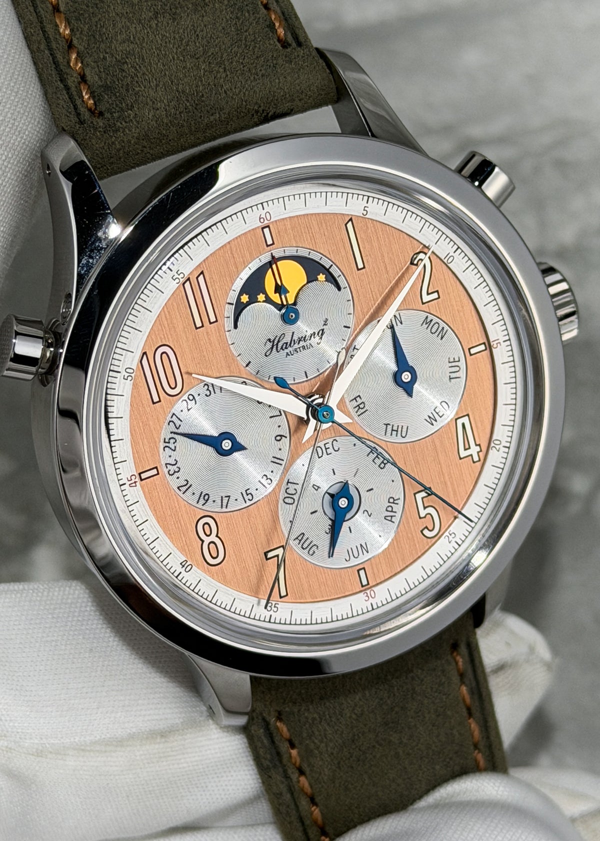 Habring² Perpetual-Doppel Salmon Dial & Additional Spare Blue Dial - Serial #2 (Pre-Owned)