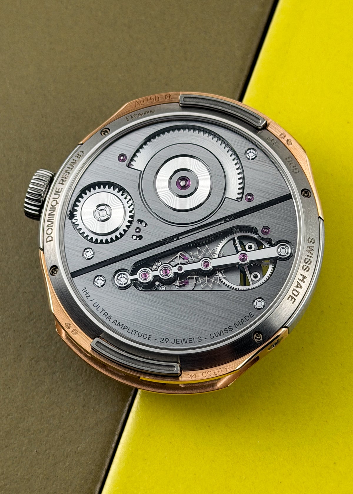 Dominique Renaud Pink Gold & Titanium "Pulse60" w/ Guilloché Dial (Pre-Owned)