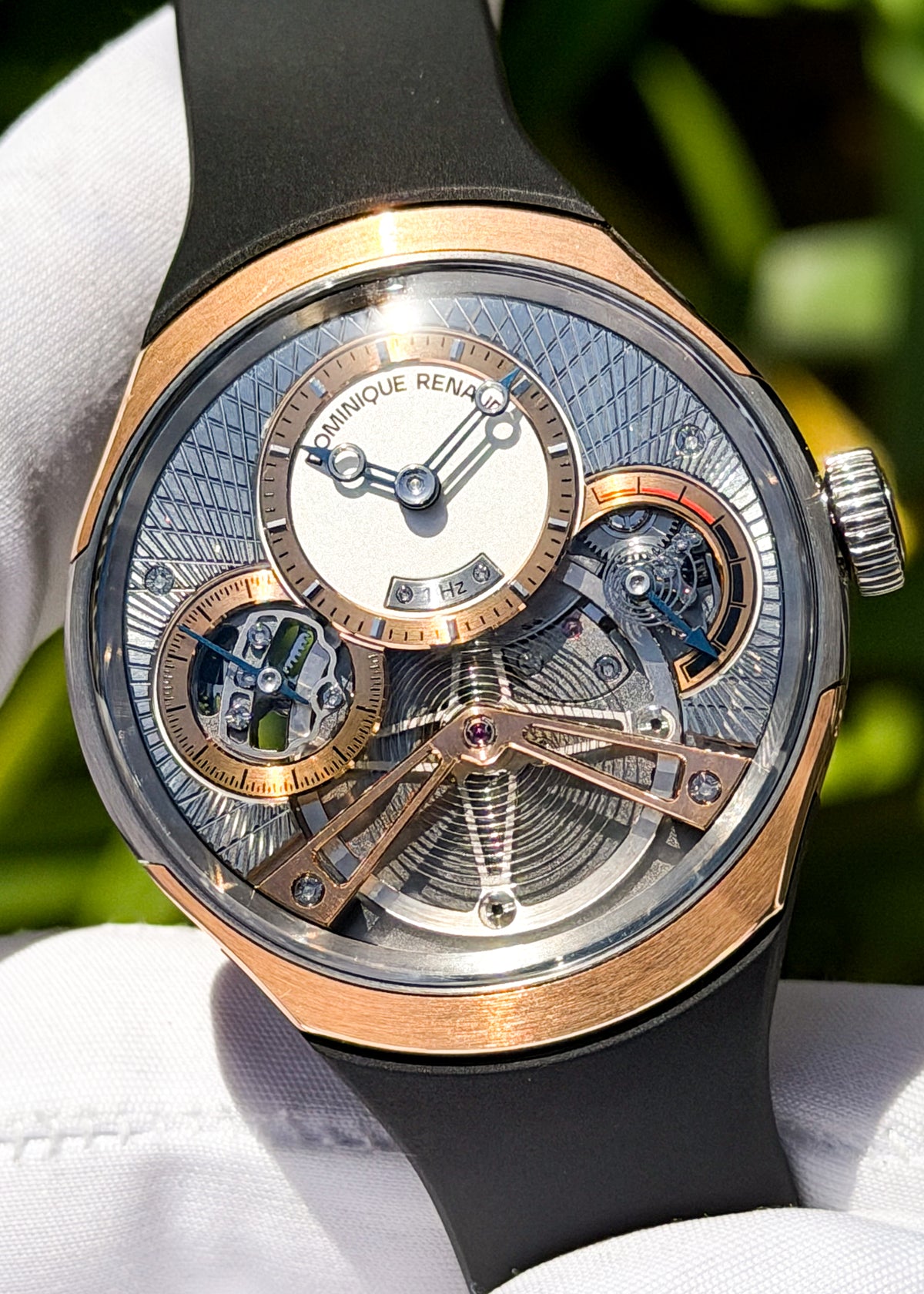 Dominique Renaud Pink Gold & Titanium "Pulse60" w/ Guilloché Dial (Pre-Owned)