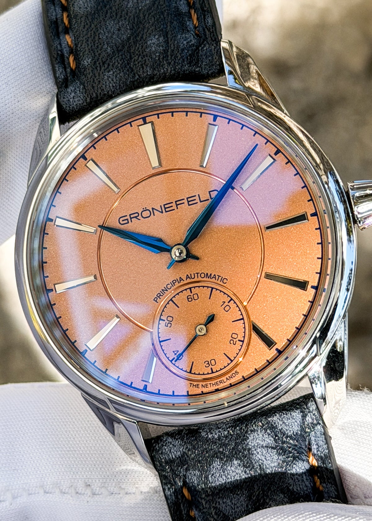Grönefeld 1941 Principia Stainless Steel Salmon Dial - Serial #211 (Pre-Owned)