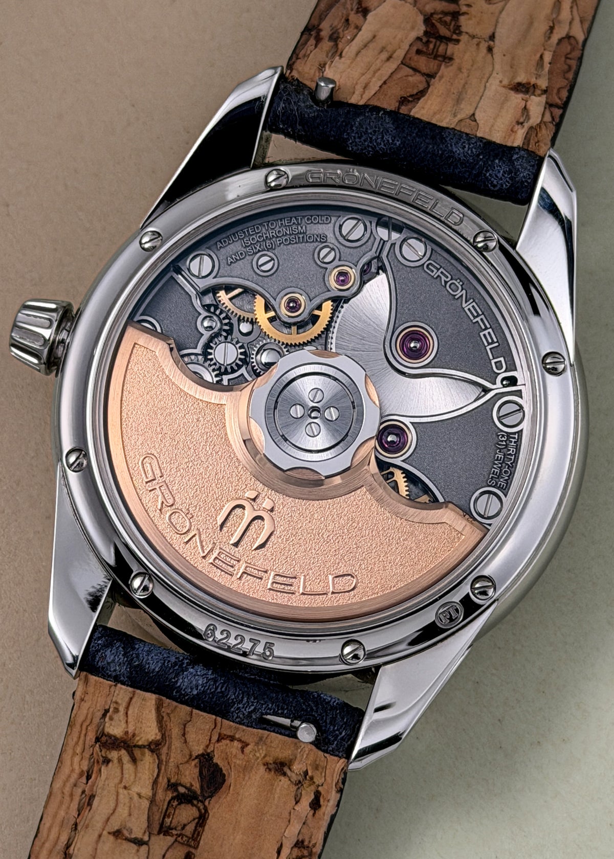 Grönefeld 1941 Principia Stainless Steel Salmon Dial - Serial #211 (Pre-Owned)