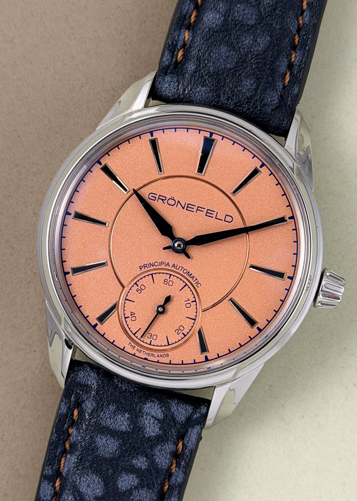 Grönefeld 1941 Principia Stainless Steel Salmon Dial - Serial #211 (Pre-Owned)