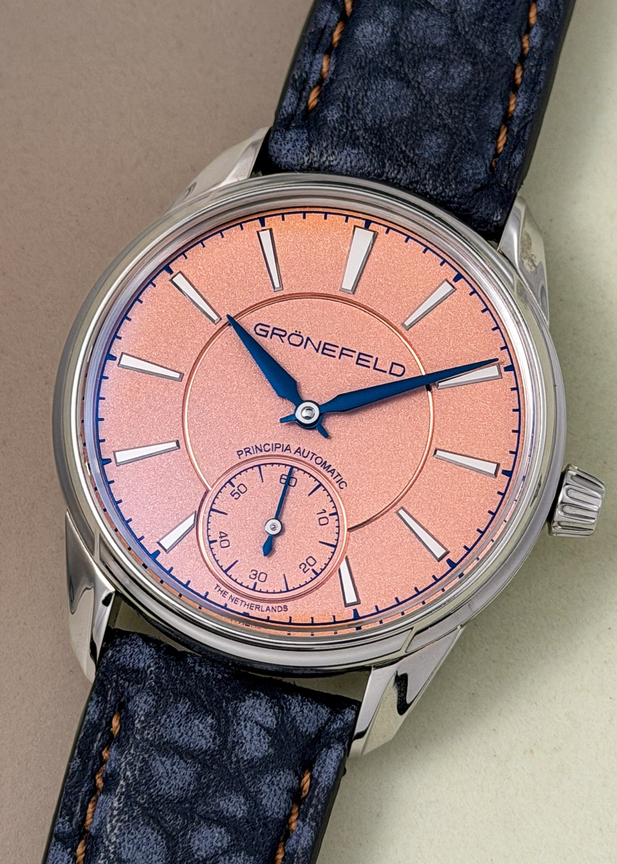 Grönefeld 1941 Principia Stainless Steel Salmon Dial - Serial #211 (Pre-Owned)