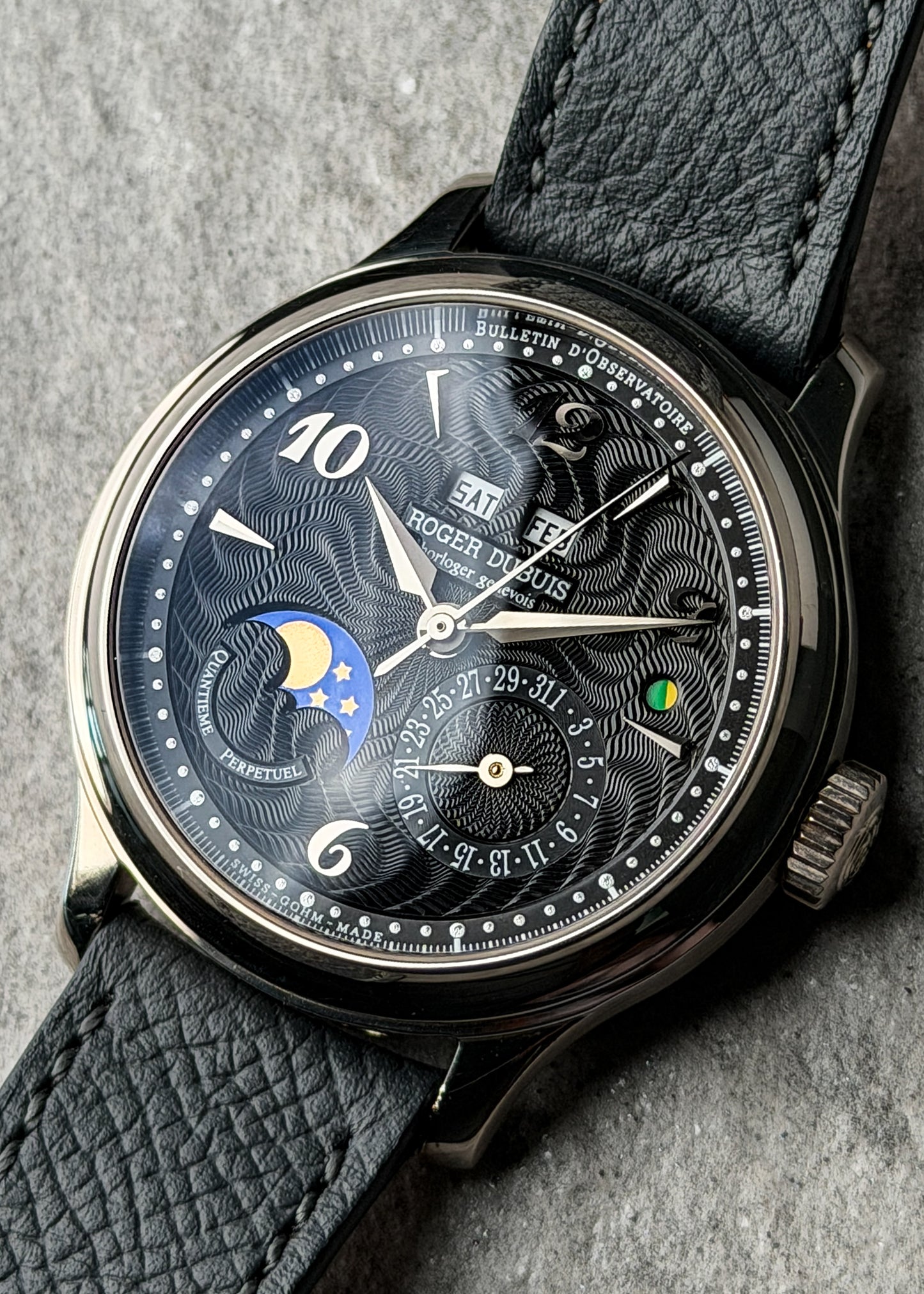 Roger Dubuis 18k White Gold Hommage 37 Perpetual Calendar - Serial #210 (Pre-Owned)