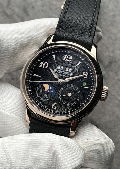 Roger Dubuis 18k White Gold Hommage 37 Perpetual Calendar - Serial #210 (Pre-Owned)