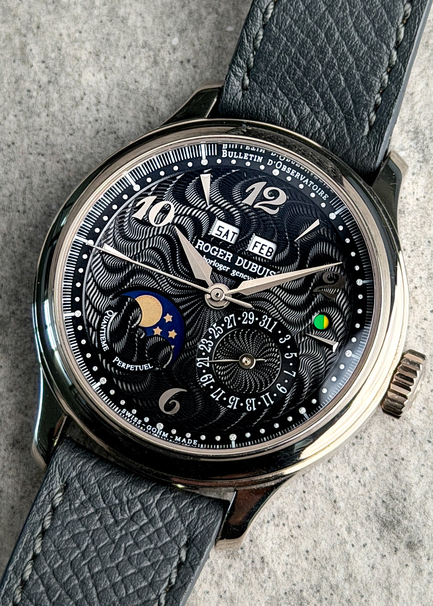 Roger Dubuis 18k White Gold Hommage 37 Perpetual Calendar - Serial #210 (Pre-Owned)