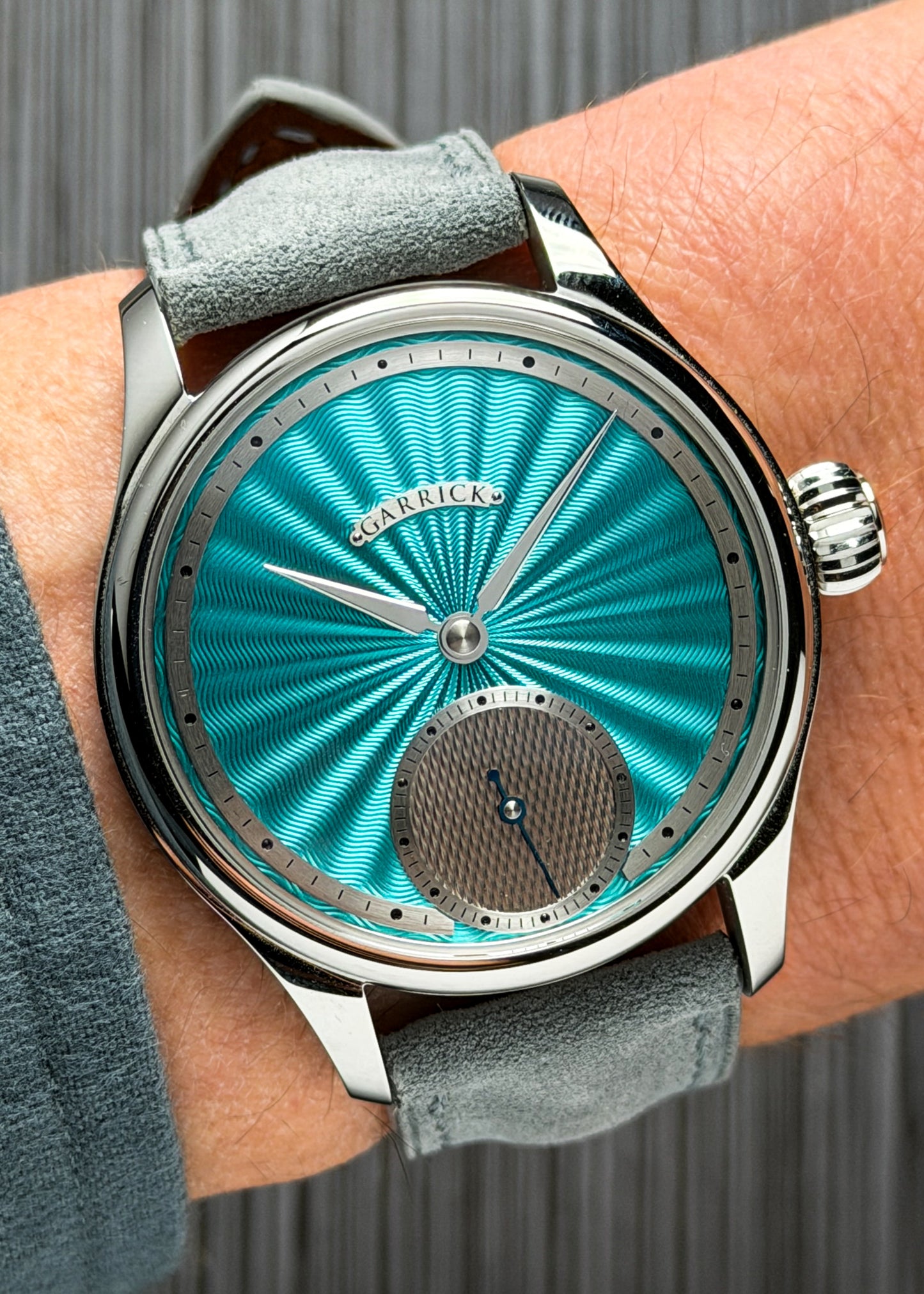 Garrick S6 w/ Blue Engine Turned Dial - Serial #025 (Pre-Owned)