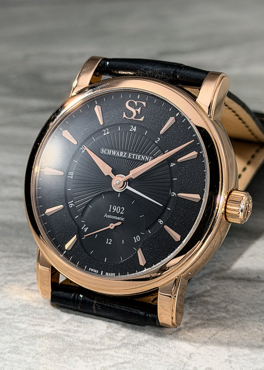 Schwartz Etienne 18K Red Gold Roma GMT - Serial #AB0881 (Pre-Owned)