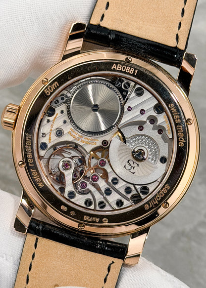 Schwartz Etienne 18K Red Gold Roma GMT - Serial #AB0881 (Pre-Owned)