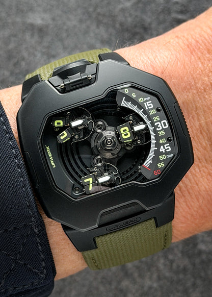 Urwerk UR-120 Space Black DLC Titanium - Serial #G22060 (Pre-Owned)