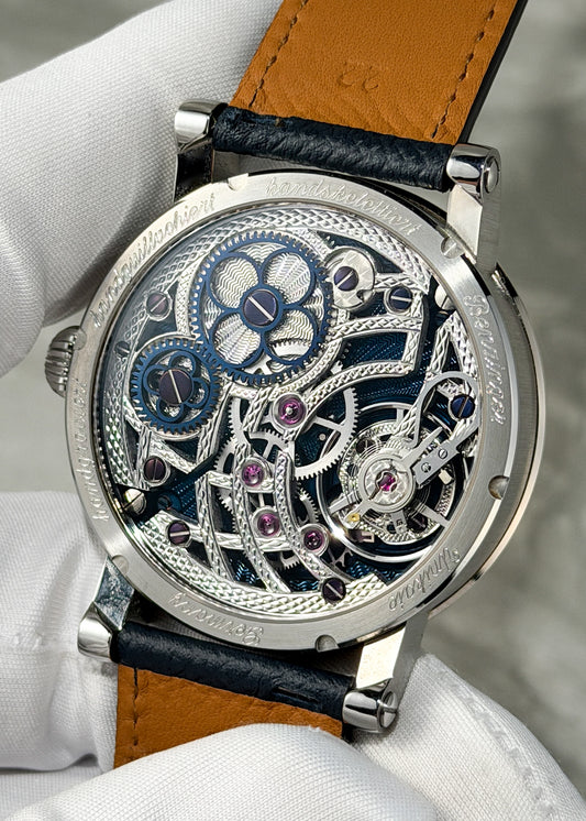 Benzinger Subskription 3, Stainless Steel case w/ White Gold Guilloché Bezel (Pre-Owned)