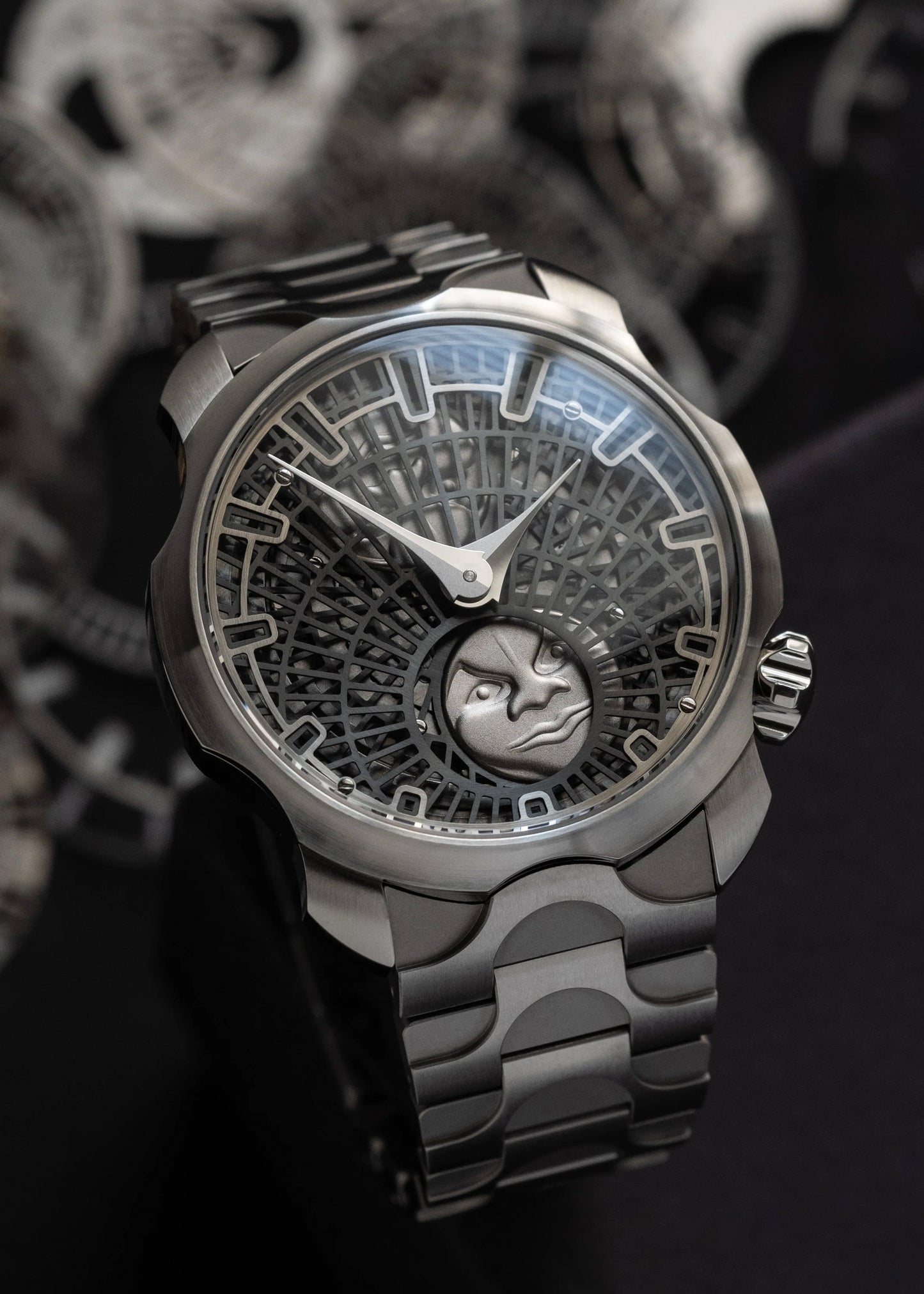 SARPANEVA "Supermoon" with Stainless Steel Moonbridge Bracelet - 12 Piece Special Edition (Pre-Order)