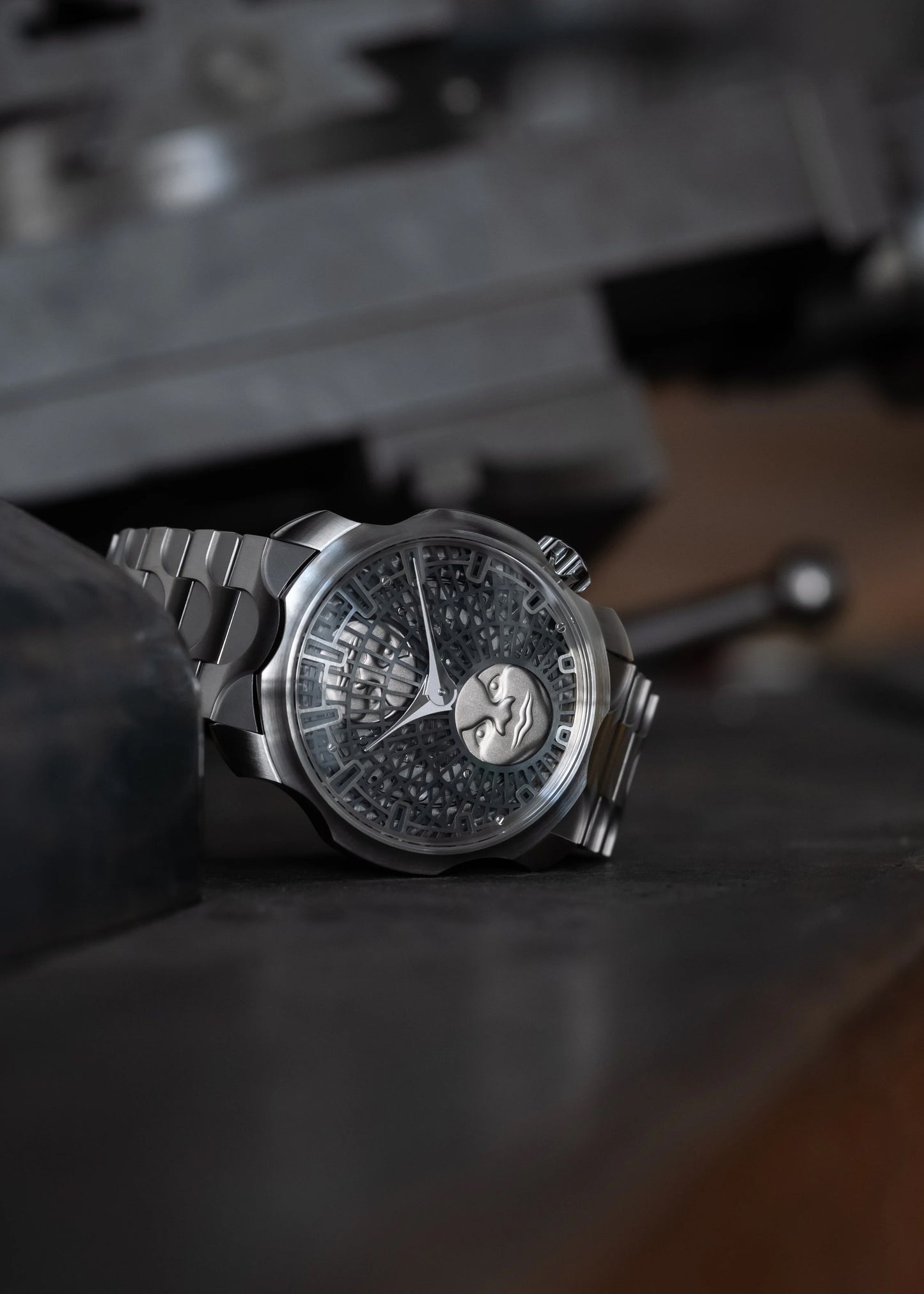 SARPANEVA "Supermoon" with Stainless Steel Moonbridge Bracelet - 12 Piece Special Edition (Pre-Order)