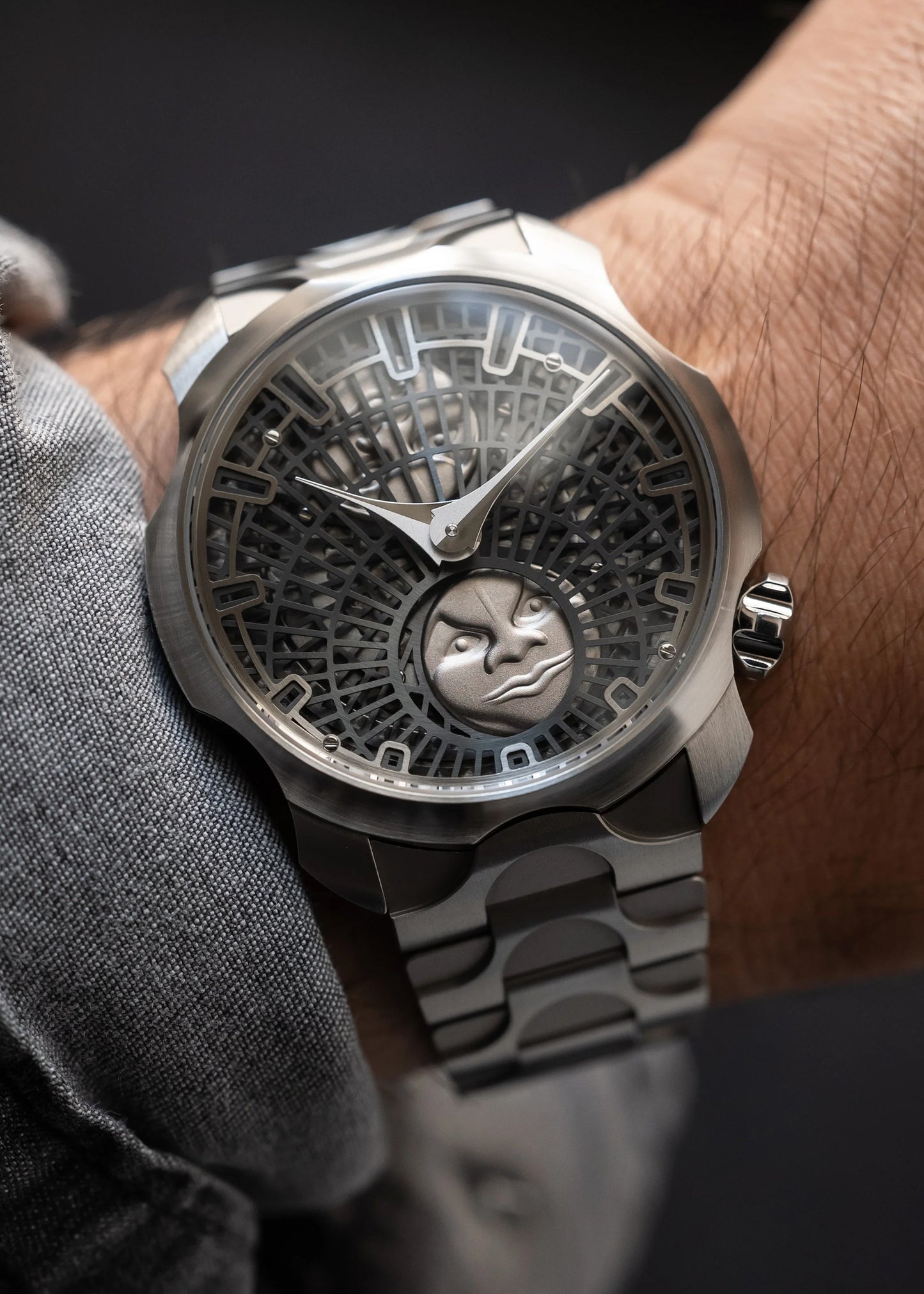 SARPANEVA "Supermoon" with Stainless Steel Moonbridge Bracelet - 12 Piece Special Edition (Pre-Order)