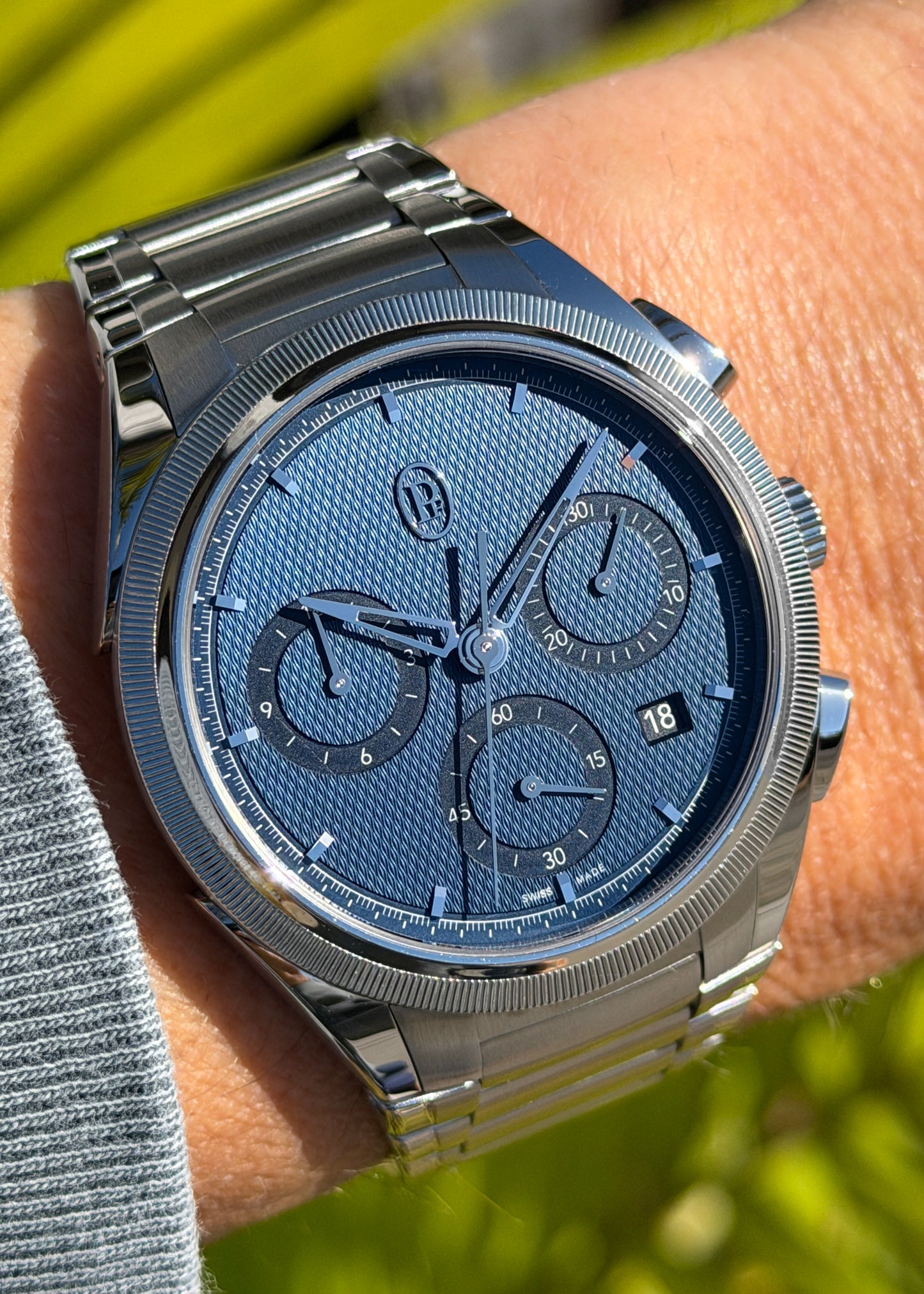 Parmigiani Fleurier Tonda PF Stainless Steel and Platinum Chronograph - Serial #81250 (Pre-Owned)