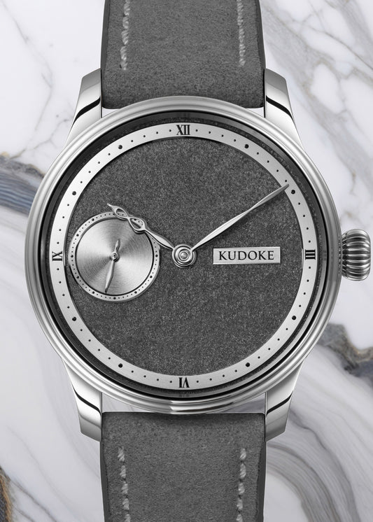 KUDOKE "Kudoke 1" Stainless Steel w/ Dark Rhodium Tremblage Dial (Pre-Order)
