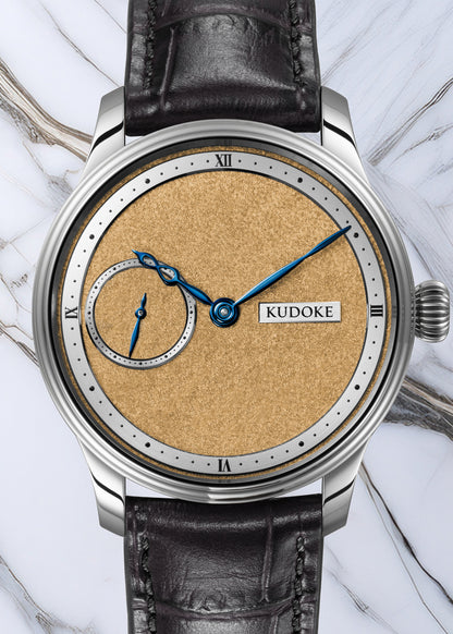 KUDOKE "Kudoke 1" Stainless Steel w/ Yellow Gold Tremblage Dial (Pre-Order)