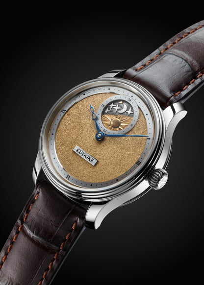 KUDOKE "Kudoke 2" Stainless Steel w/ Yellow Gold Tremblage Dial (Pre-Order)
