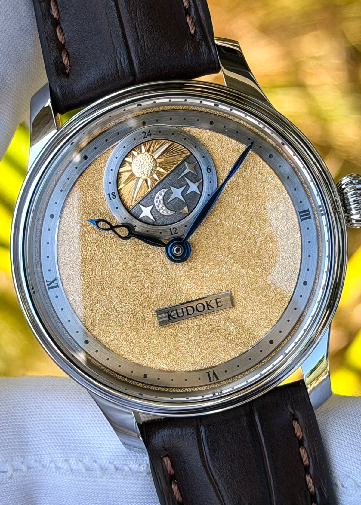 KUDOKE "Kudoke 2" Stainless Steel w/ Yellow Gold Tremblage Dial (ARRIVING MAY 2027)
