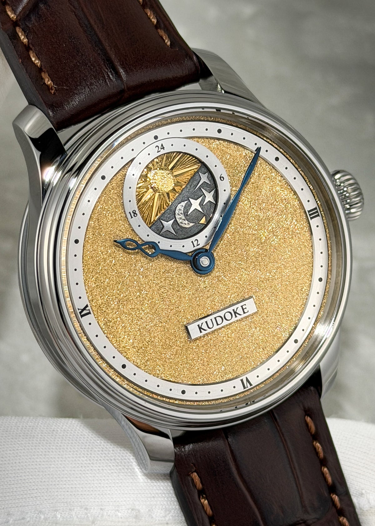 KUDOKE "Kudoke 2" Stainless Steel w/ Yellow Gold Tremblage Dial (ARRIVING MAY 2027)