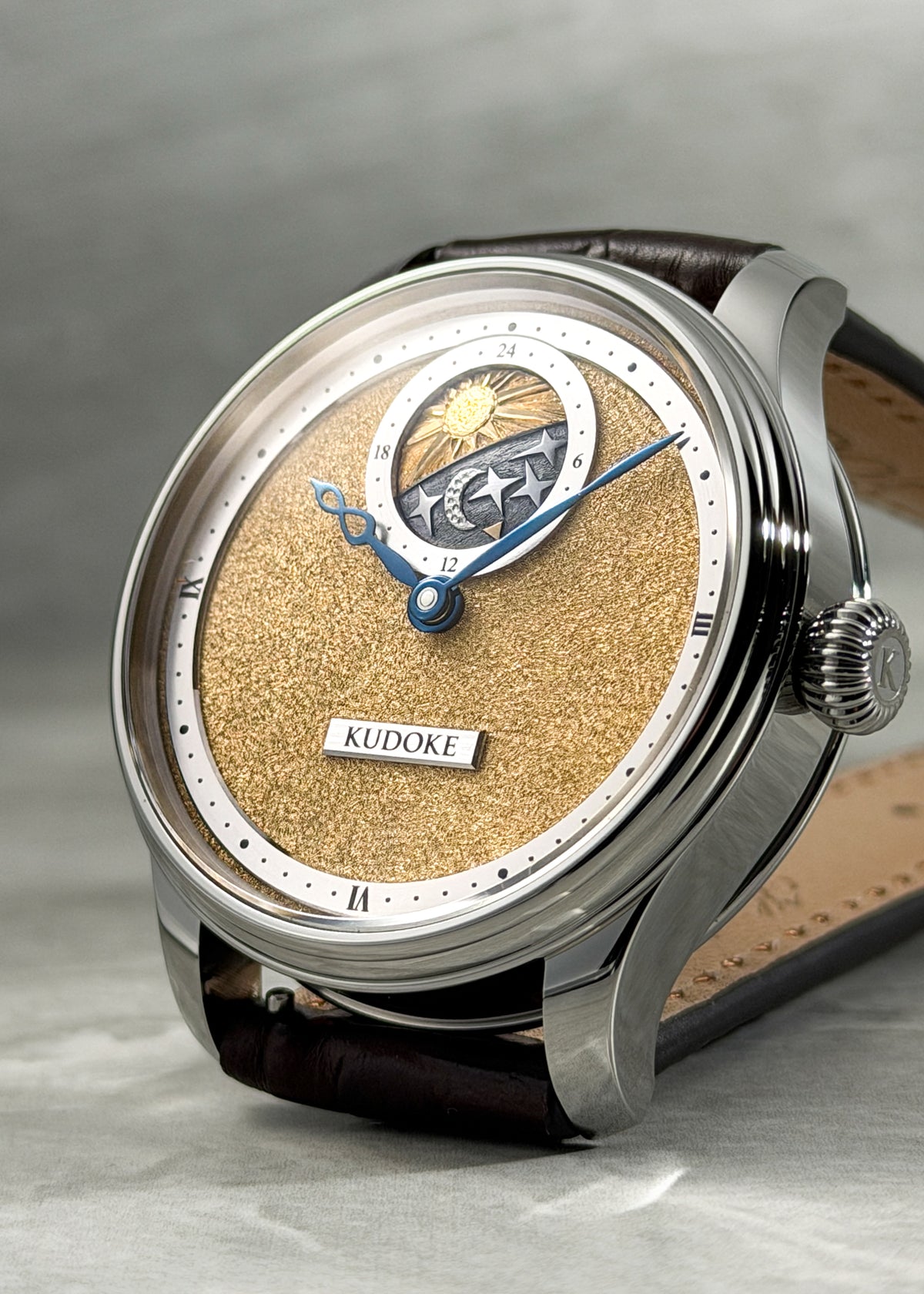 KUDOKE "Kudoke 2" Stainless Steel w/ Yellow Gold Tremblage Dial (ARRIVING MAY 2027)