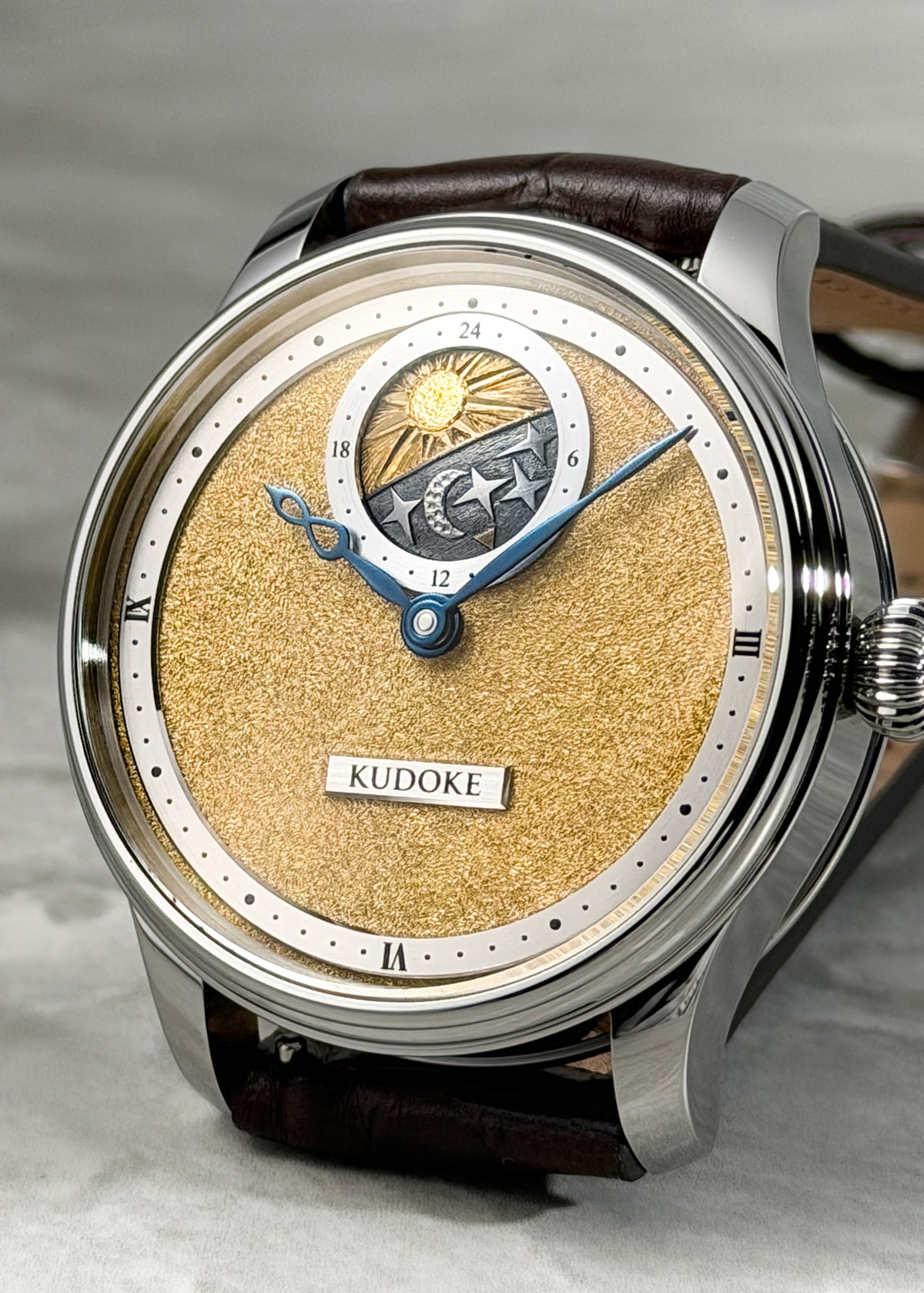 KUDOKE "Kudoke 2" Stainless Steel w/ Yellow Gold Tremblage Dial (ARRIVING MAY 2027)